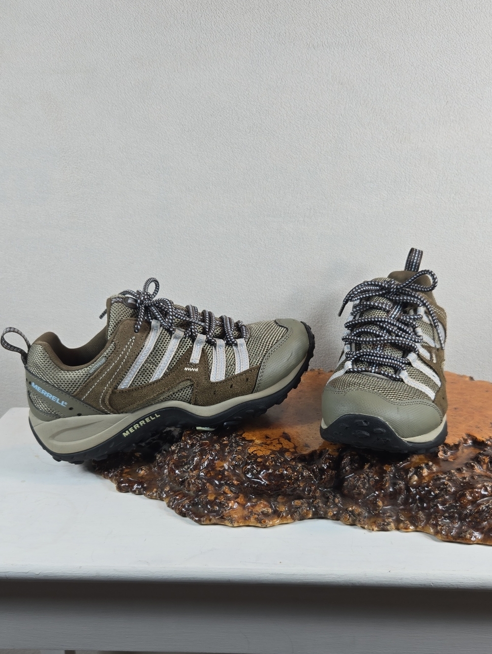 Merrell Women's Waterproof Olive Green Trail Hiking Shoes